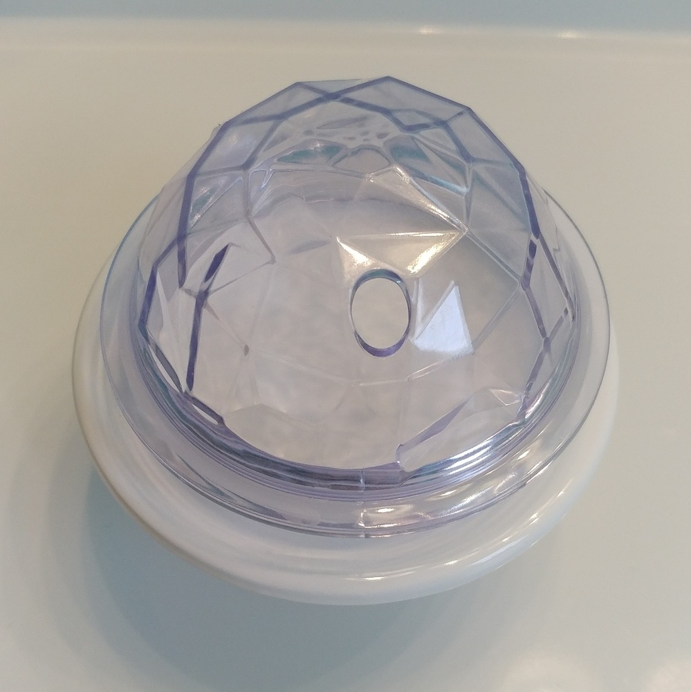Three Starbucks Domed Ice Cup Lids
